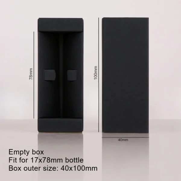 Get 100pcs Perfume Packaging Box White Black Kraft Paper Gift Box - Image 2