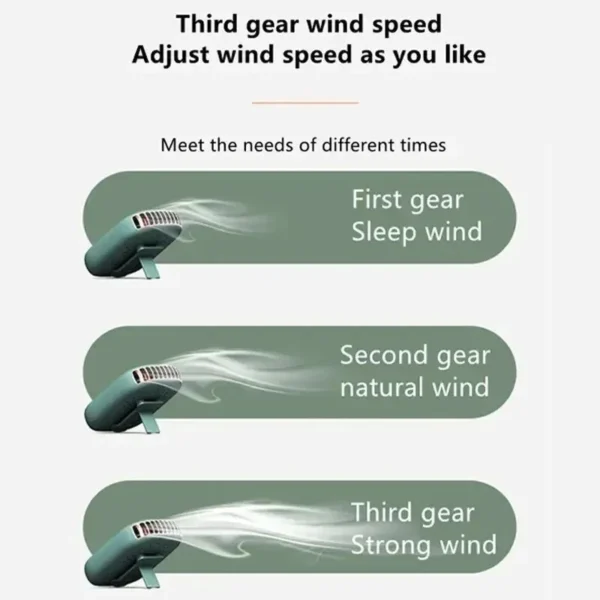 New Mini Portable Fan Portable Rechargeable Bladeless Turbo Ultra Quiet Student Hand Held Fan Outdoor Sports Travel - Image 6