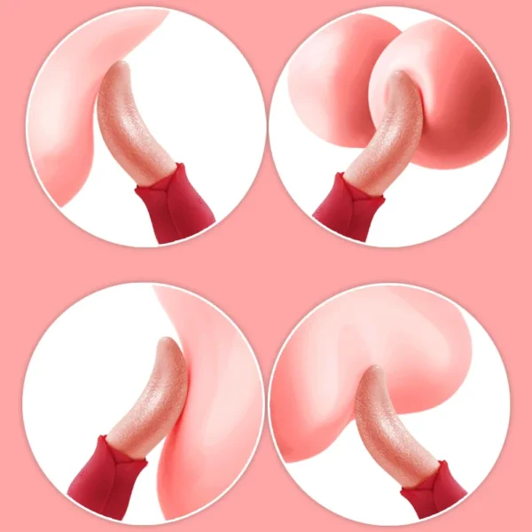 Realistic Licking Tongue Rose Vibrator for Women Nipples Clitoral Stimulation Vibrators Sex Toys for Adult Female Couples 18+ - Image 2