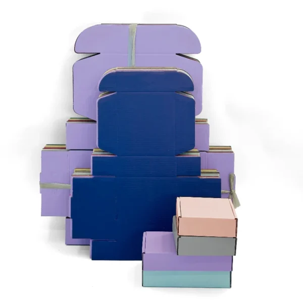 Get 10pcs Three-layer Thick Gift Packaging Box Multi Color Corrugated Box for Packing Hard Clothing Packaging Shipping Box - Image 4