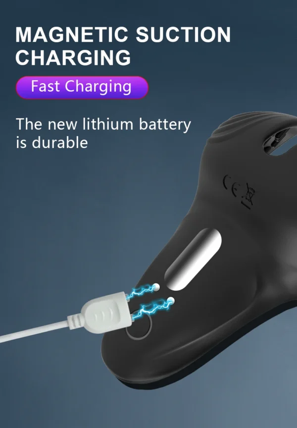 Male Testicle Massager Vibrator Cock Ring Scrotum Perineum Stimulator Remote Control Sex Toys for Men Vibrating Cockring - Image 6