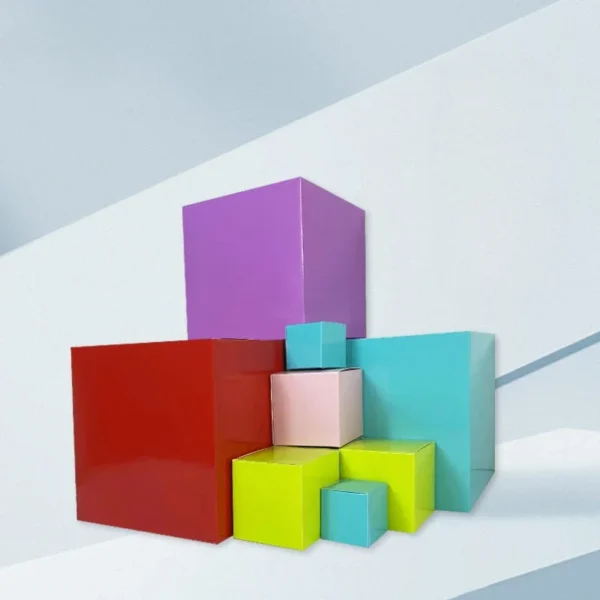 Get 20/50pcs White Cardboard Packaging Box, Paper Gift Box, Foldable Universal Packaging Color Box - Image 2