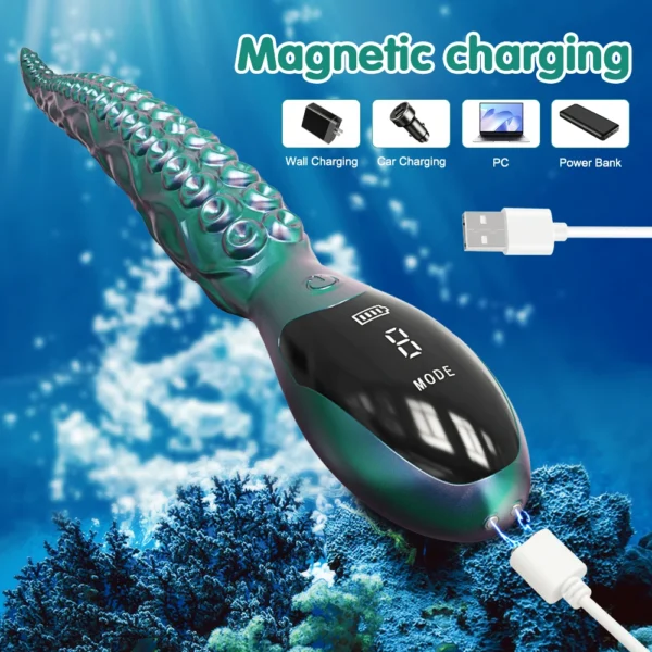Octopus Tentacle Anal Vibrator for Women Clitoral Stimulation Butt Plug Vibrating Anal Balls Erotic Sex Toys for Adult Shop - Image 3