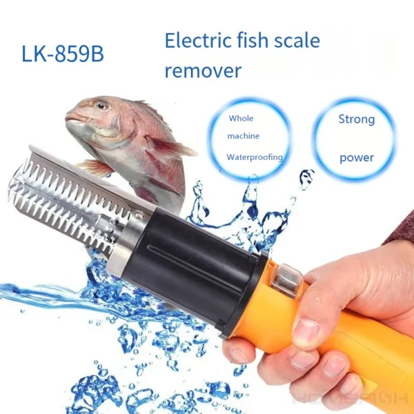 HOMEFISHSeafood Tools 6000 RPM Fish Scale Planer Fishing Scalers Scraper EU Plug Electric Fish Remover Cleaner - Image 6