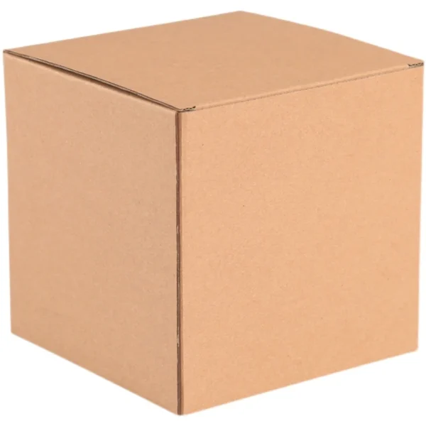 Get 10/20pcs Square Empty Corrugated Mug Box Three-layer Kraft Paper Packaging Box Small Express Packing Box - Image 5