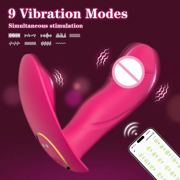 APP Control Vibrator for Women Clitoris Stimulator G-Spot Vagina Massager Butt Plug Vibrating Wearable Adult Female Sex Toy - Image 2