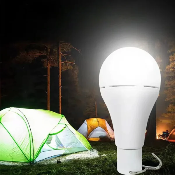 LED Solar Bulb Light Waterproof Outdoor 5V USB Charged Hanging Emergency Sunlight Powered Lamp Portable Powerful Indoor House - Image 6