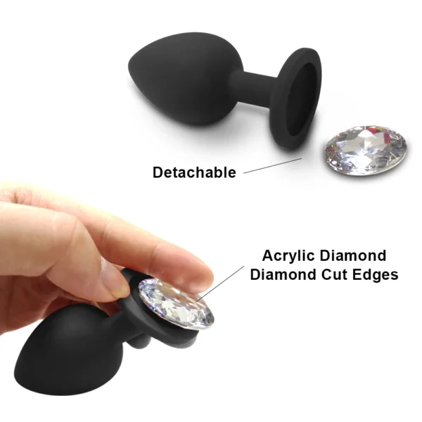 Anal Toy Soft Silicone Anal Plug Mini Bullet Vibrator Butt Plug Men Women Gay Couples Anal Prostate Stimulator Sex Toy for Adult - Image 5