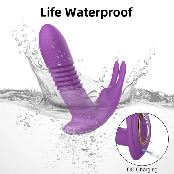APP Thrusting Vibrator for Women Clitoris Stimulator Rotating Telescopic Wearable Dildo G Spot Massage Adult Sex Toy for Women - Image 3