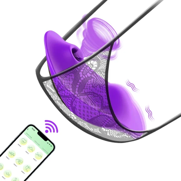 APP Sucking Vibrator for Women Female Wearable Clit Sucker Clitoris Stimulator 2 in 1 Sex Toy for Women 's Panties Adult Goods - Image 1
