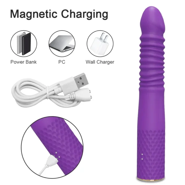 Automatic Thrusting Dildo Vibrator G Spot Clitoris Stimulation Anal Vaginal Massage Vibrating Sex Toy for Women Adult Goods - Image 6