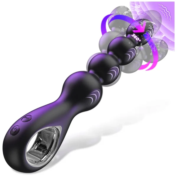360° Rotating Anal Vibrator for Men Prostate Massager Butt Plug Anal Balls Adult Male Gay Masturbator Toy Sex Toys for Adult - Image 1