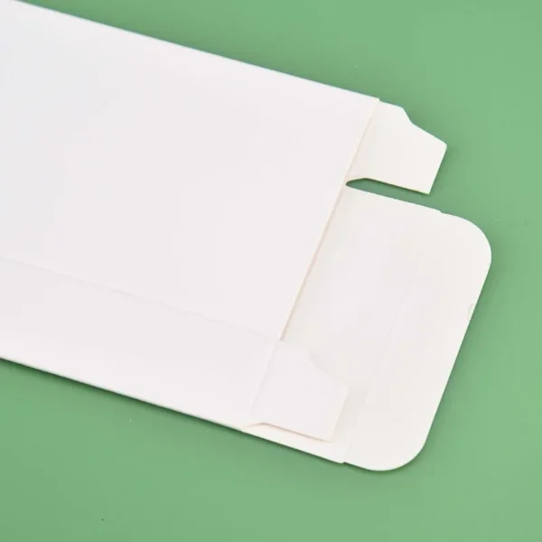 Get 50pcs Flat Style White Paper Box Universal Rectangle Small Carton Double Insert Box 3cm Width Gift Packaging Boxes - Image 4