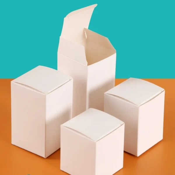 Get 50pcs White Cardboard Packaging Box Kraft Paper Box for Small Business Candy Chocolate Gift Boxes for Wedding Xmas Party - Image 2