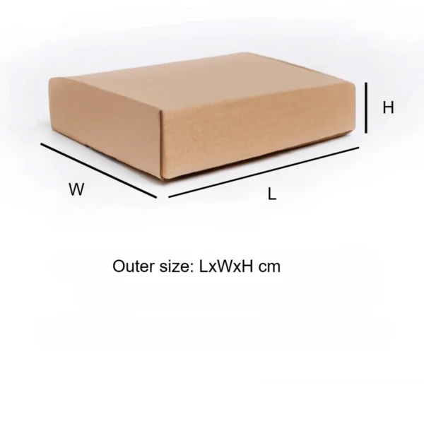 Get 10PCS Corrugated Box Brown Cardboard Shipping Box for Mailer, Moving and Craft - Image 5