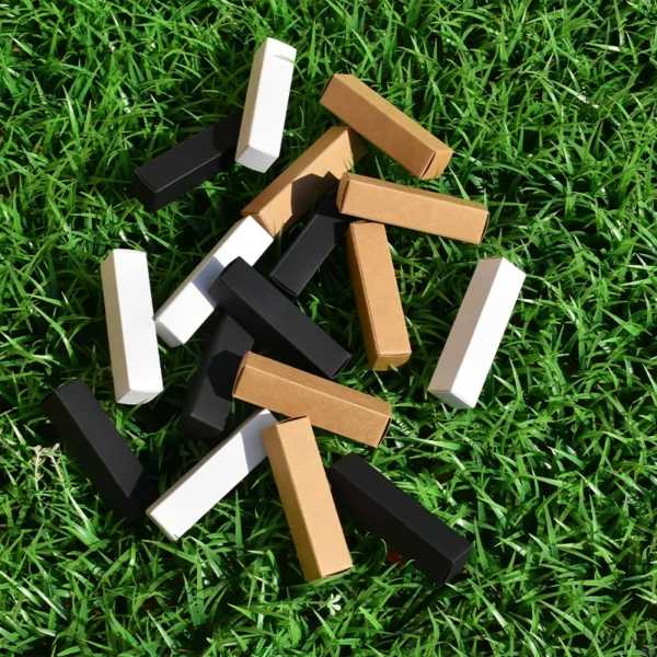 Get 50pcs White Paper Tube Packaging Box Blank Rectangular Cardboard Box for Lipstick Perfume Essential Oil Bottle Packing Boxes - Image 4