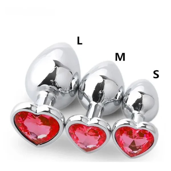 3 Size/set Metal Anal Plug for Women Men Couples Butt Plug Butt Toy Adult Game Masturbator Anal S/M/L Diamond Sex Toy for Adult - Image 1