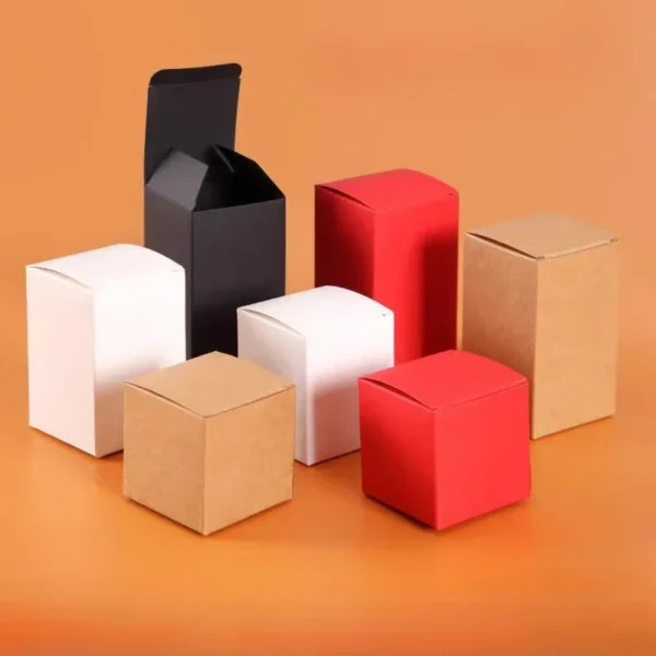 Get 50pcs Multi size Folding Small Gift Boxes Cosmetics Paper Box Candle Aromatherapy Candy Party Business Packaging Universal - Image 5