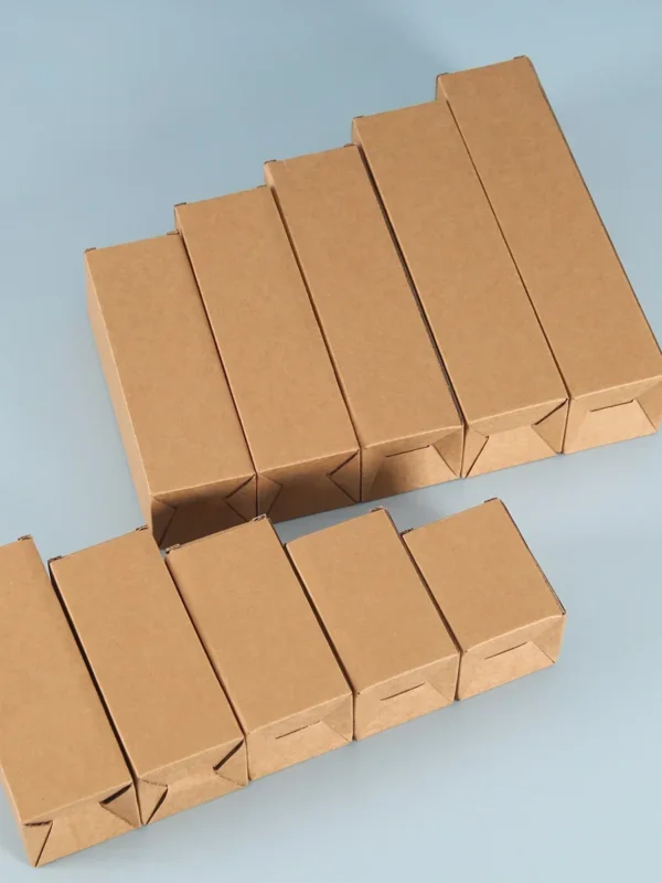 Get 20pcs Empty hard Paper Packaging Box Rectangular Corrugated Box Outer Packaging Universal Cardboard Paper Carton Box - Image 5