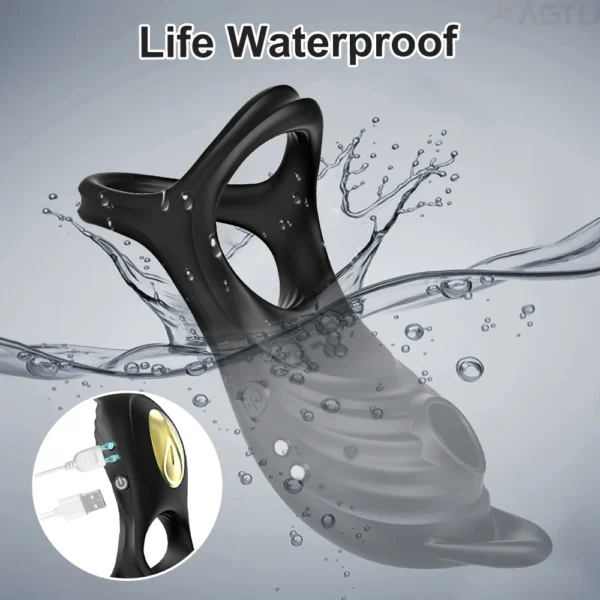 Sucking Vibrating Cock Ring for Men Delay Ejaculation Female Clit Stimulator Remote Control Penisring Sex Toy for Couple - Image 4