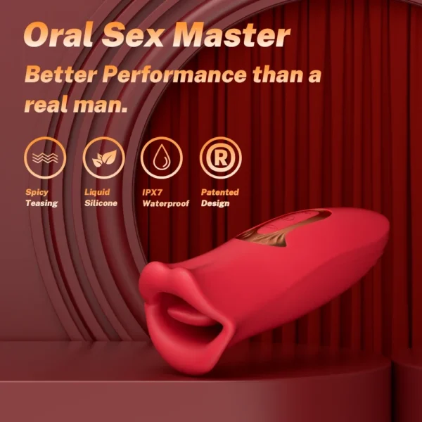 Mouth Sucking Licking Vibrator for Women Oral Nipple Clitoris Vibration Flirting Stimulation Adult Female Sex Toys Masturbation - Image 4