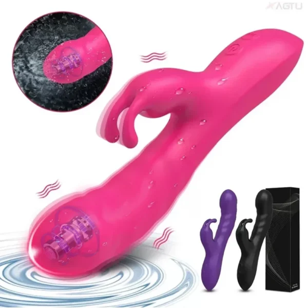 kf-S8088fee6f83a4020b7a03b859f0602b77 Rabbit Vibrator for Women Clitoris Stimulator Silicone G-spot Powerful 2 in 1 Dildo Female Masturbation Sex Toys Adult Goods - Image 1