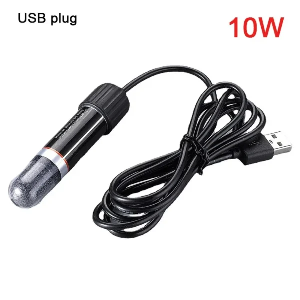 USB Mini Aquarium heating rod for Small Fish Tank 26°C Constant Temperature Aquarium Heater Submersible Thermostat Heater 10W - Image 5
