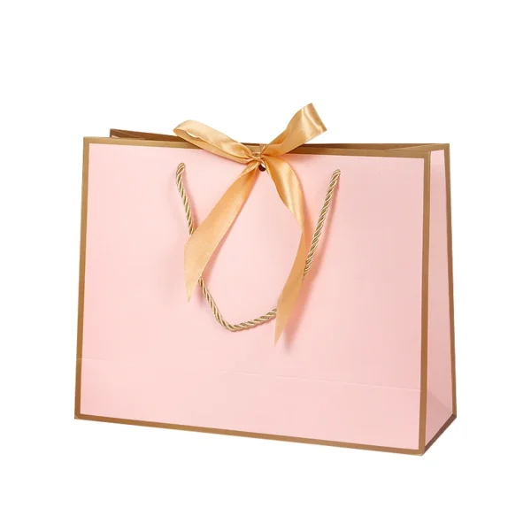 Get Customized Gift Bags with Ribbon Luxury Personalized Paper Packaging Bags Custom Logo (Please Contact Us Before You Order) - Image 3