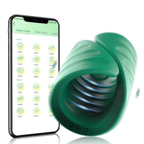 APP Control Penis Training Vibrator Male Masturbator Vibrating Strokers Glans Trainer Stimulator Sex Toys for Men Adult Goods - Image 1