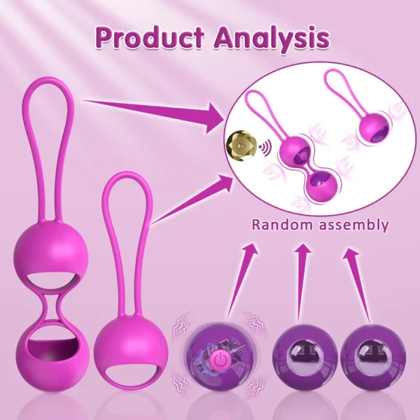 Remote Control Vaginal Ball Smart Geisha Kegel Ball Simulator Vagina Chinese Ben Wa Ball Tightening Exerciser Sex Toys for Women - Image 6