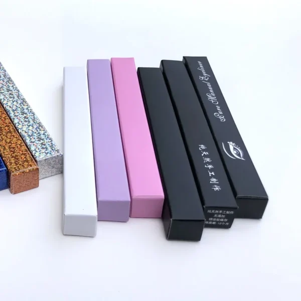 Get 50pcs Paper Tube Cardboard Box DIY Handmade Eyeliner Packaging Box 1.6x1.6x14.5cm Eyeliner Carton High-end Gold Card Small Box - Image 4