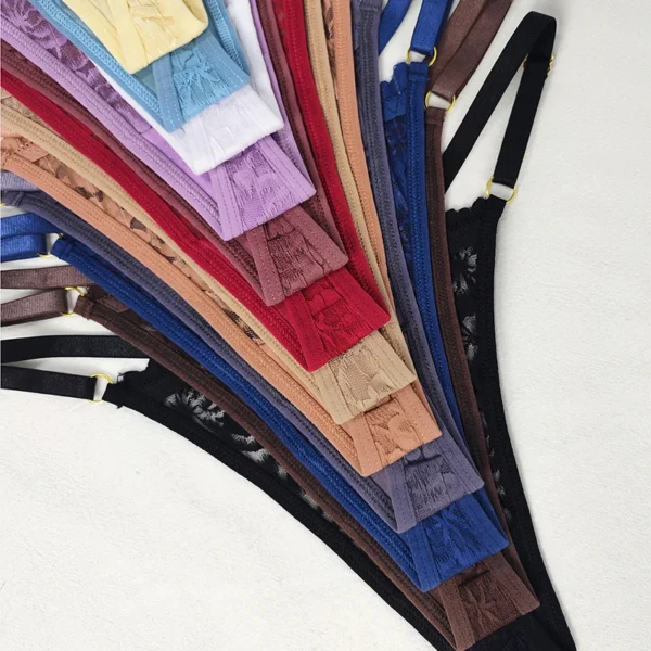 12pcs/Set Low Rise Sexy Women's G-string Breathable Comfortable Female Lingerie Erotic Elegant Lady Thongs Underwear Panties - Image 6