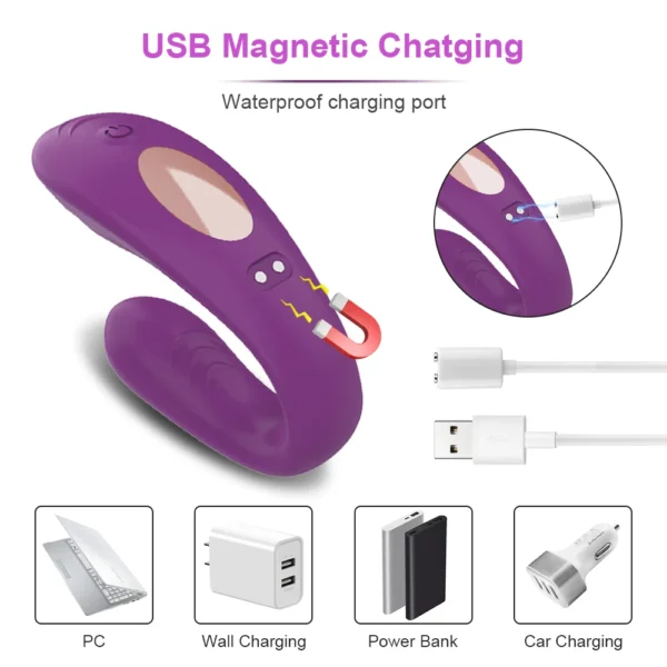 Remote Control Vibrator Female U Type Vibrator Clitoris Stimulate G-Spot Vagina Massage Female Masturbation Sex Toys for Women - Image 2