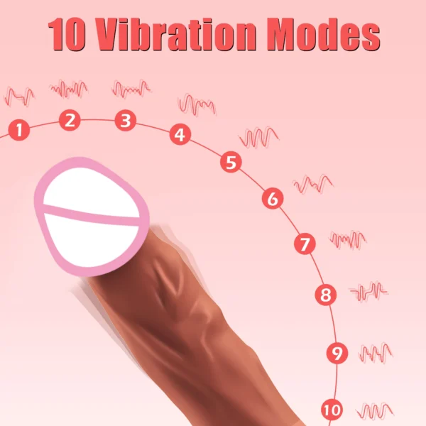 Real Simulation Dildo Vibrator for Women G Spot Vibrating Female Vaginal Stimulator Heating Adult Goods Sex Toys for Women - Image 5