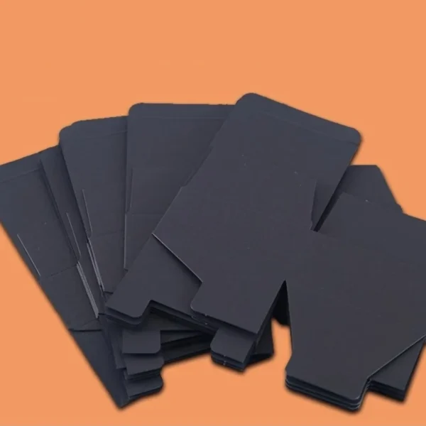 Get 50pcs Wedding Gift Box Black Paper Box for Packaging Kraft White Packing Cardboard Box for DIY Handmade Soap - Image 5