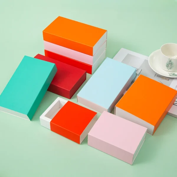Get 10pcs Multi Size Kraft Paper Gift Box Package Wedding Party Cookies Candy Box Exquisite Drawer Box Supplies - Image 2