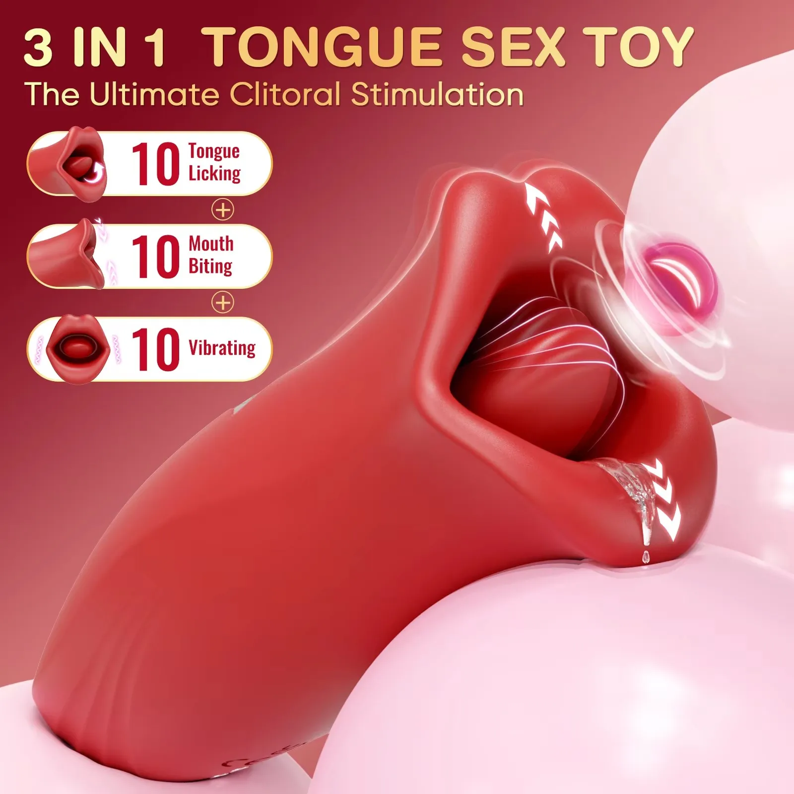 kf-S96c02fac1697415b8399e1af98e46153d Tongue Sucking Vibrator Sex Toys for Women Licking Nipples Anal Clit Sucker G Spot Stimulator Couples Female Adult Goods - Image 1