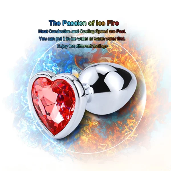 3 Size/set Metal Anal Plug for Women Men Couples Butt Plug Butt Toy Adult Game Masturbator Anal S/M/L Diamond Sex Toy for Adult - Image 3