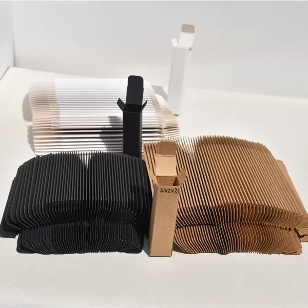 Get 50pcs White Paper Tube Packaging Box Blank Rectangular Cardboard Box for Lipstick/Perfume/Essential Oil Bottle Packing Boxes - Image 3