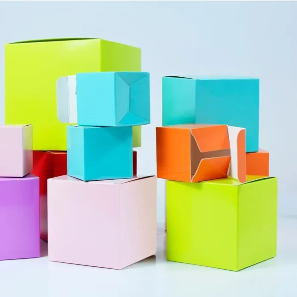 Get 20/50pcs Square Gift Packaging Paper Box Red Yellow Blue Pink Products Business Cardboard Paper Box DIY Empty Gift Box - Image 2