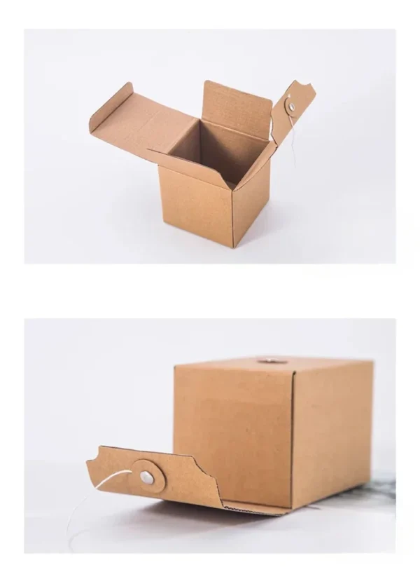 Get 10pcs Empty DIY Candle Packaging Box Universal Cardboard Paper Gift Box Wedding Candy Box Birthday Gift Packaging for Guests - Image 5