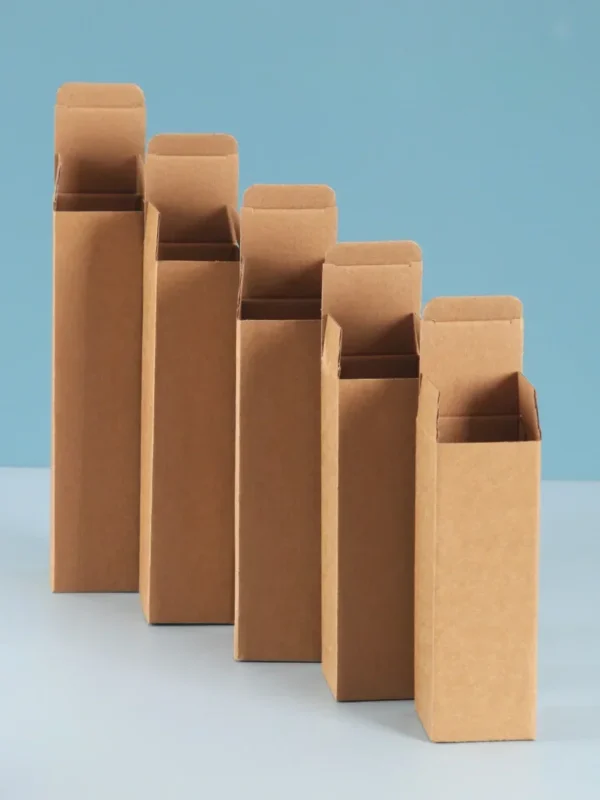 Get 20pcs Empty hard Paper Packaging Box Rectangular Corrugated Box Outer Packaging Universal Cardboard Paper Carton Box - Image 4