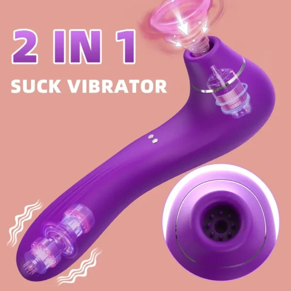 Female Sucking Vibrator Clitoris Stimulator G Spot Dildo Nipple Oral Blowjob Vacuum Clit Sucker Adult Sex Toys for Women - Image 1