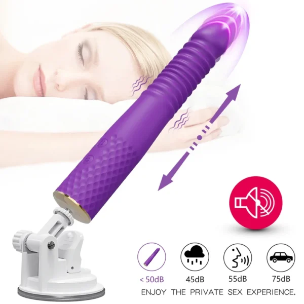 Automatic Thrusting Dildo Vibrator G Spot Clitoris Stimulation Anal Vaginal Massage Vibrating Sex Toy for Women Adult Goods - Image 4
