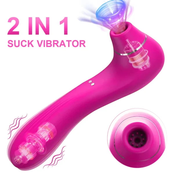 kf-Sa7b2c02770ac411f80d7a40955abe749a Sucking Vibrator for Women Clitoris Stimulator Female Nipple Oral Blowjob Vacuum Vibrating Clit Sucker Adult Sex Toys for Women - Image 1