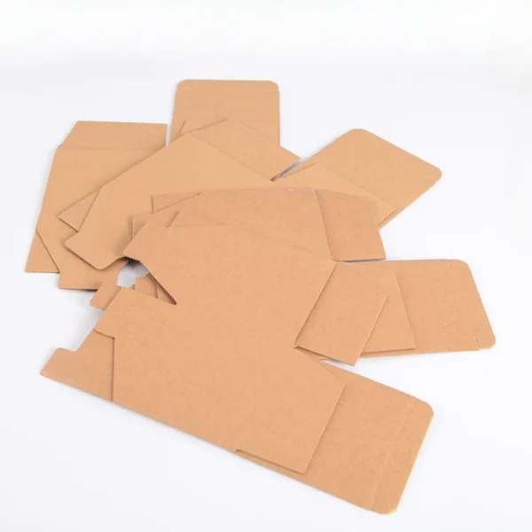 Get 10/20pcs Square Empty Corrugated Mug Box Three-layer Kraft Paper Packaging Box Small Express Packing Box - Image 4