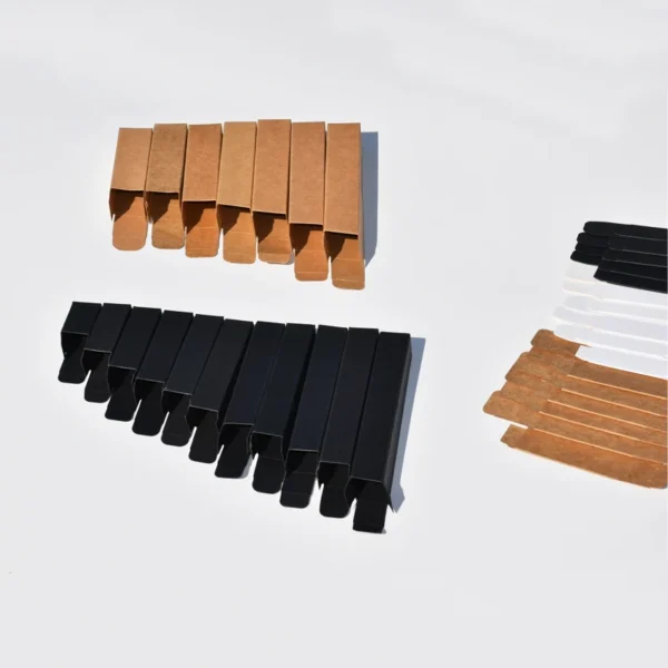 Get 50pcs White Paper Tube Packaging Box Blank Rectangular Cardboard Box for Lipstick Perfume Essential Oil Bottle Packing Boxes - Image 5