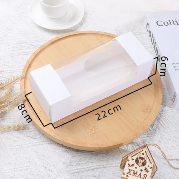 Get 10/20/50pcs White Window Packaging Box Gift Toy Socks Universal Paperboard Box Paper Packing Box for Tart Bread Biscuit Pastry - Image 5