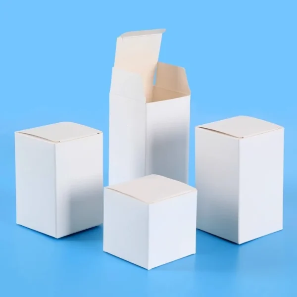 Get 50pcs Black White Brown Empty Kraft Paper Packaging Boxes Cosmetics Product Gift Packing Boxes Wedding Favor Box - Image 2