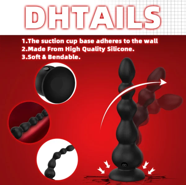Remore Control Anal Vibrator for Men Prostate Massager Butt Plug Anal Balls Adult Sex Toys for Women Male Gay Masturbator Toy - Image 3